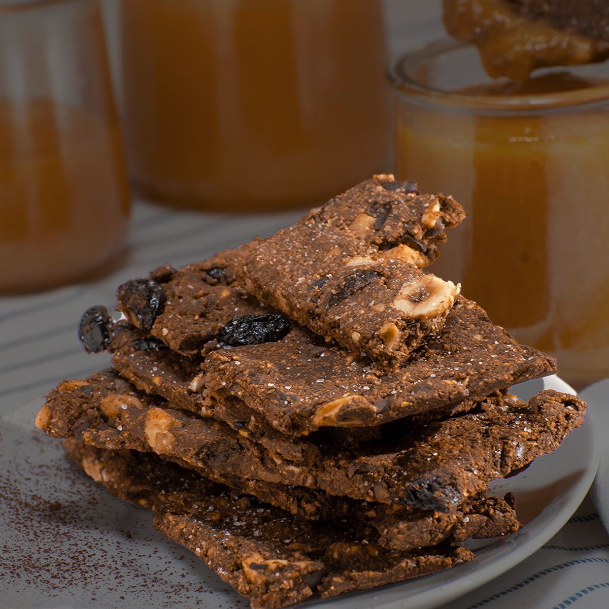 Photo of Hazelnut & Cacao Fortified Flatbreads